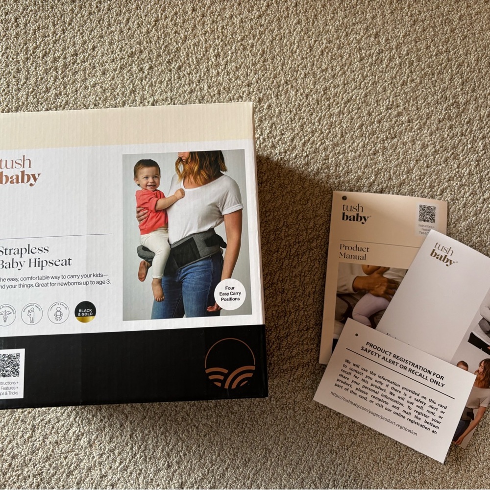 TushBaby Strapless Baby Hipseat